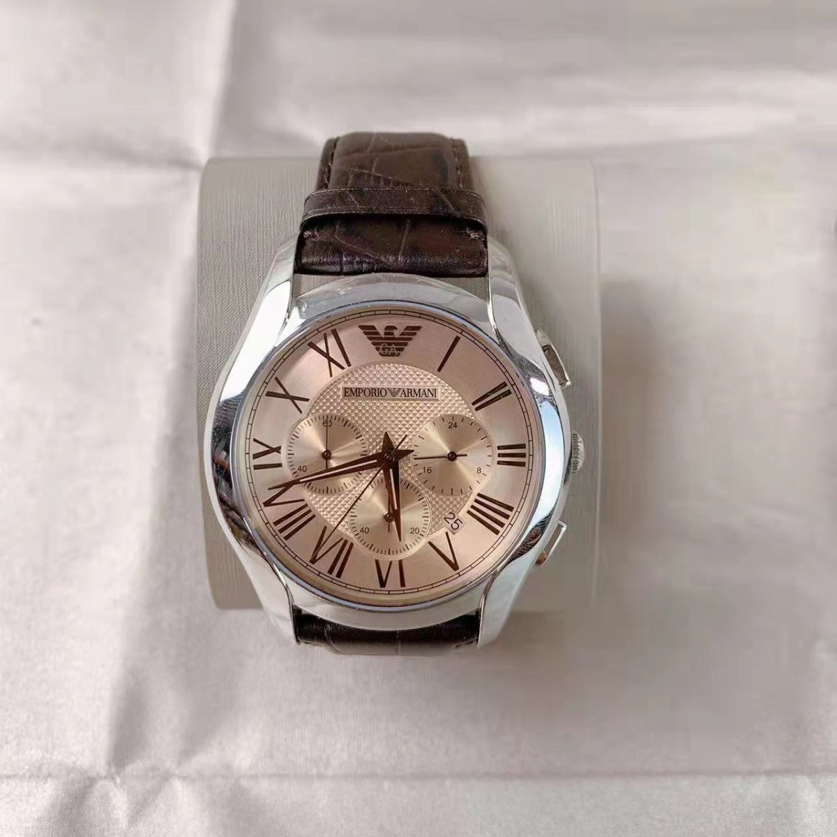 Emporio Armani Men's AR1785 Dress Brown Leather Watch Emporio Armani Men's AR1785 Dress Brown Leather Watch